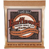 ERNIE BALL 2152 Earthwood Phosphor Bronze Custom Light 10-46