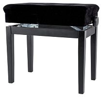 GEWA Piano bench Deluxe Compartment Black matt